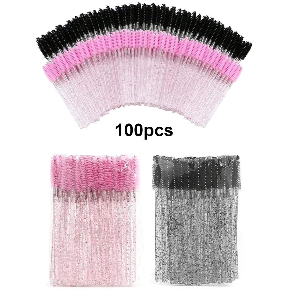 Beauty Makeup Brands - Wholesale 100pcs Disposable Eyelash Brushes Spoolies