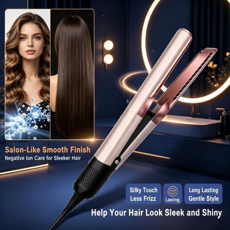 Hair Straightener - Negative Ion Hair Care Kit, Wet