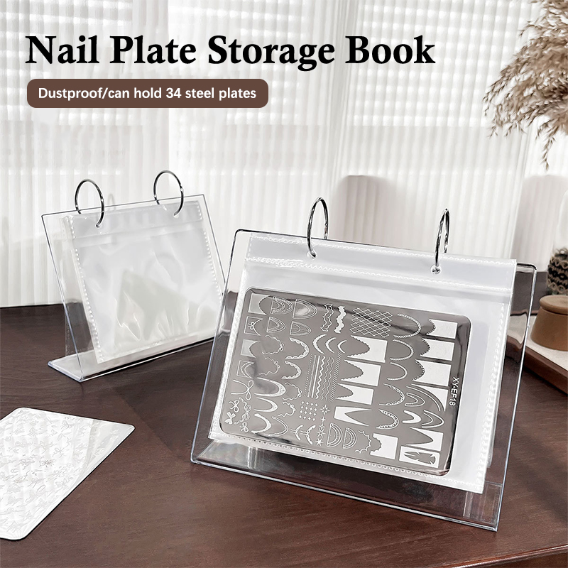 Nail Art Stamping Kit - Nail Art Stamping Plate Holder Storage