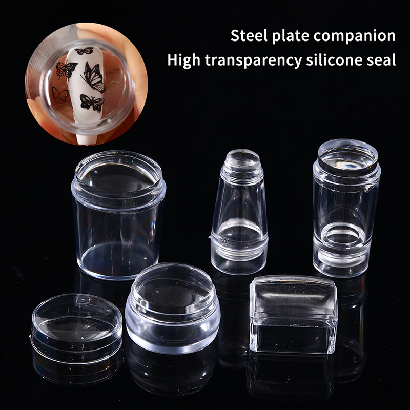 Nail Art Stamping Kit - /Vly/Transparent Nail Art Stamping Kit French