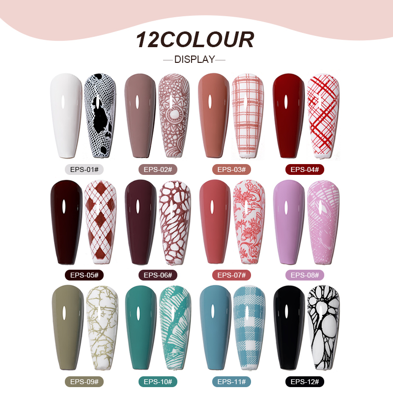 Nail Stamping Gel Polish Set B - đánh giá và giá Nail Art Stamping Kit