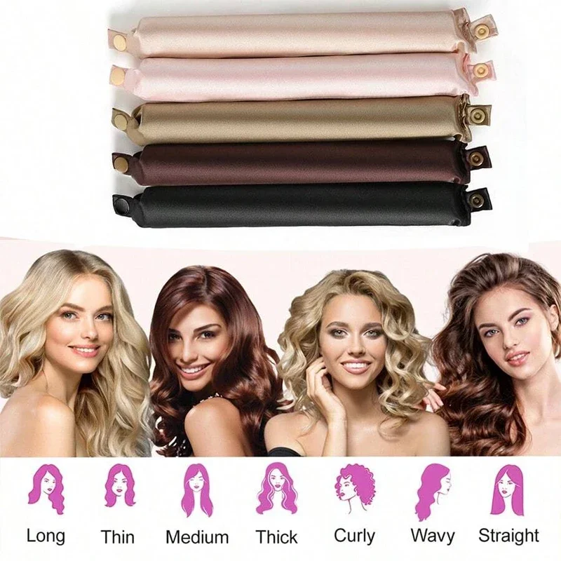 Heatless Hair Curlers Satin Cu - đánh giá và giá Hair Curling Wand