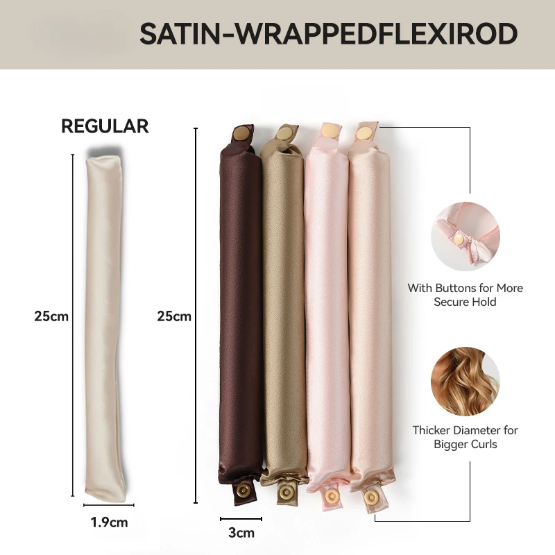 Heatless Hair Curlers Satin Cu - đánh giá và giá Hair Curling Wand