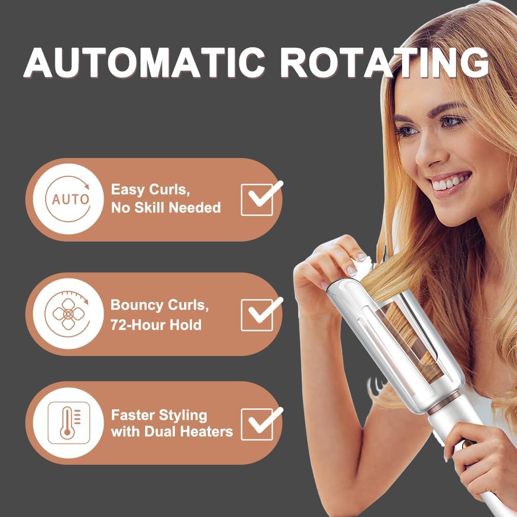 Automatic Rotating Curling Iro - đánh giá và giá Hair Curling Wand