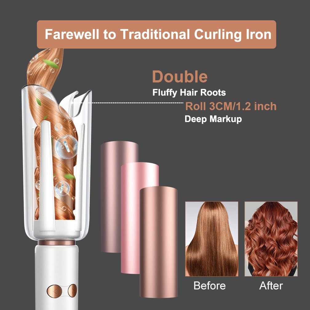 Automatic Rotating Curling Iro - đánh giá và giá Hair Curling Wand