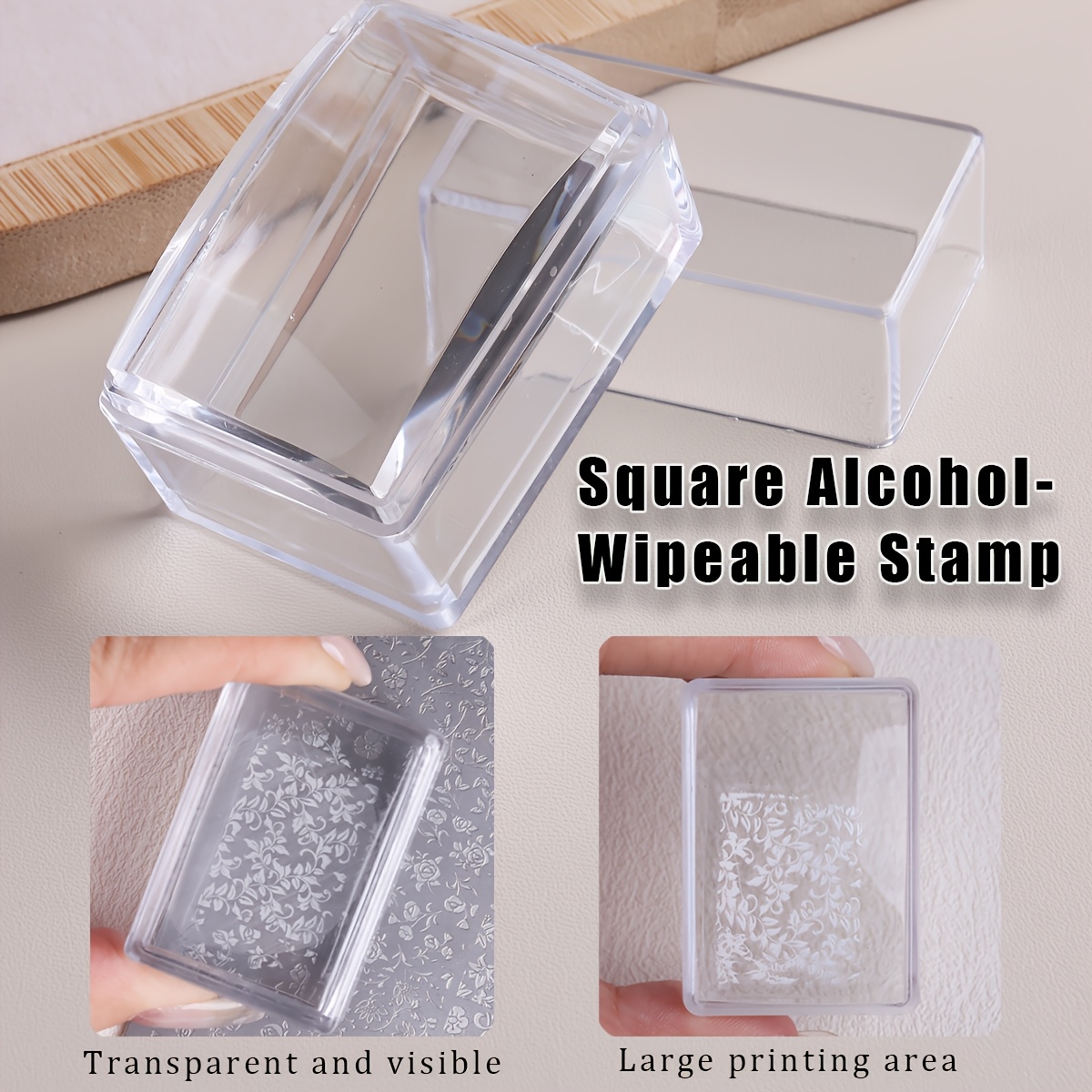 Square Clear Silicone Nail Sta - đánh giá và giá Nail Art Stamping Kit