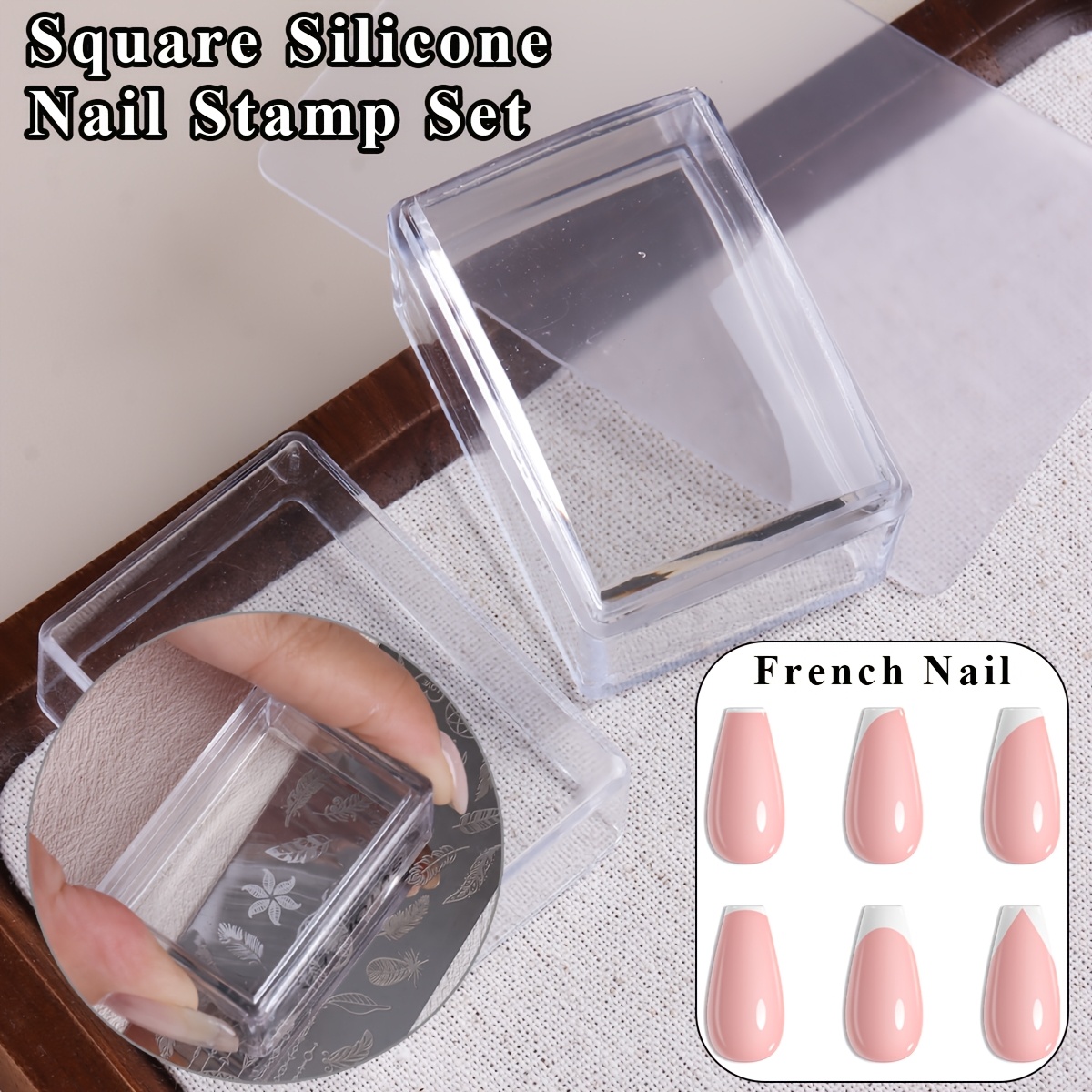 Square Clear Silicone Nail Sta - đánh giá và giá Nail Art Stamping Kit