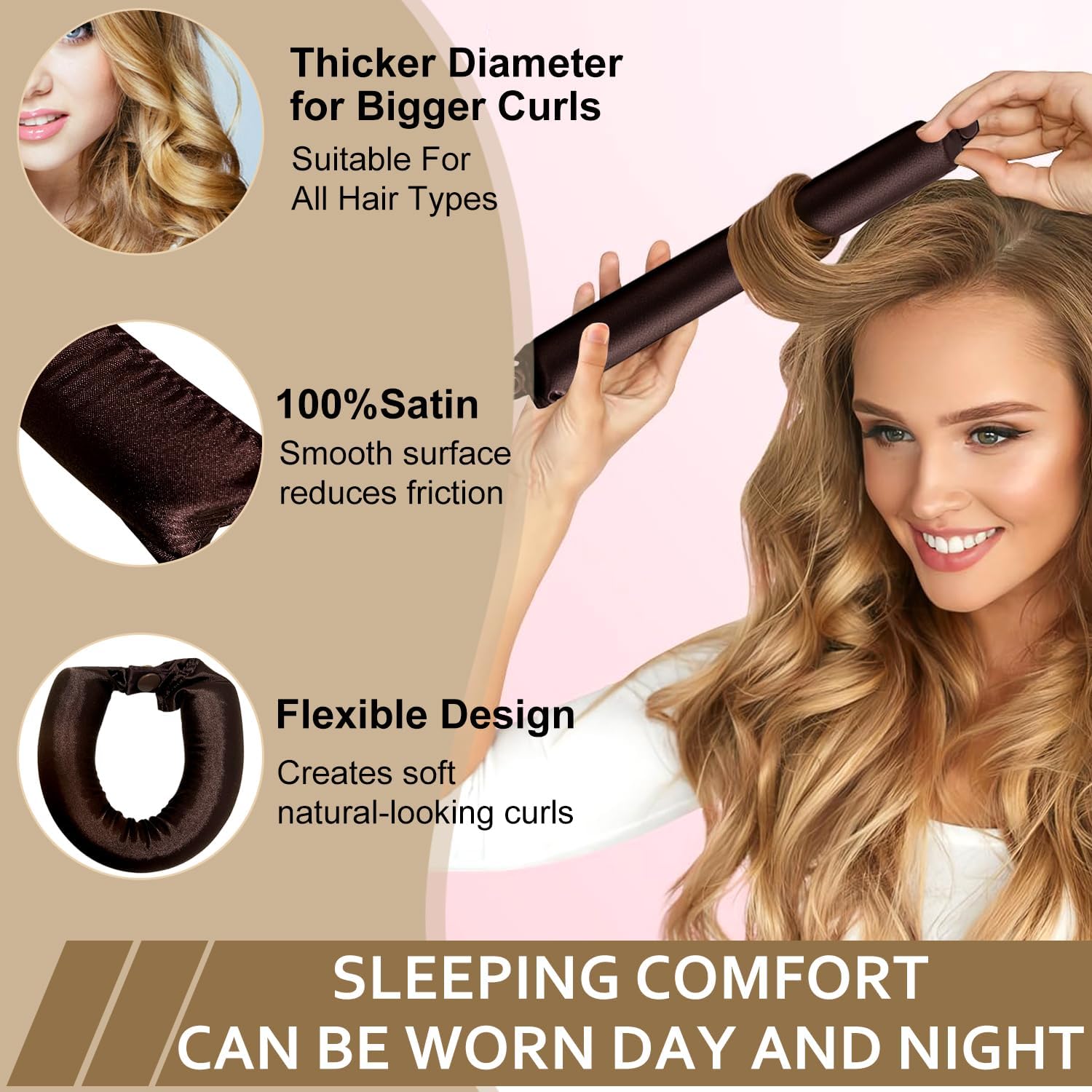 Heatless Curling Rod Headband  - đánh giá và giá Hair Curling Wand