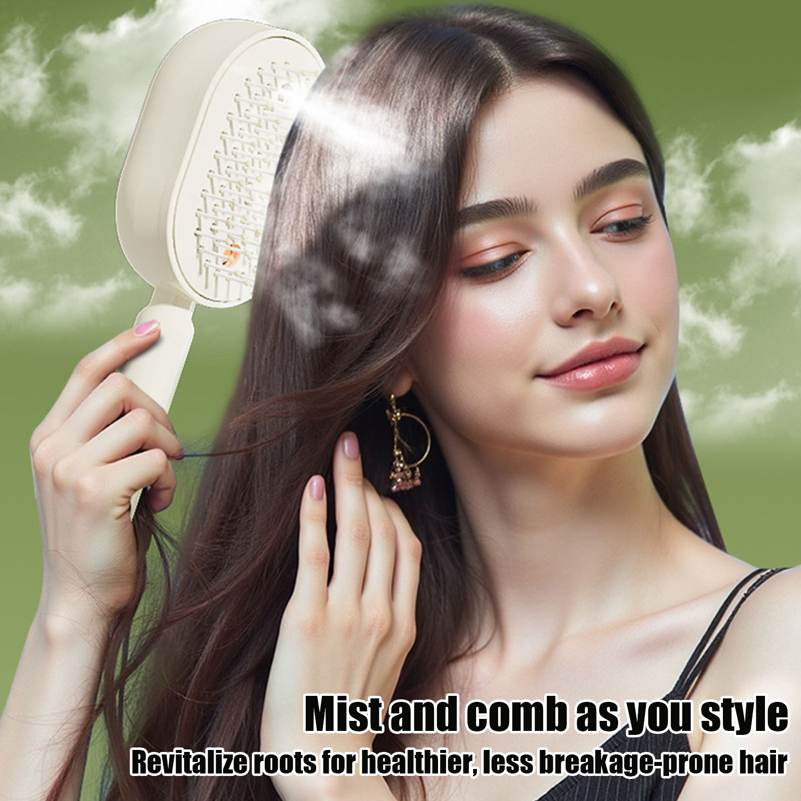 Wet Electric Hairbrush with Wa - đánh giá và giá Hair Straightener
