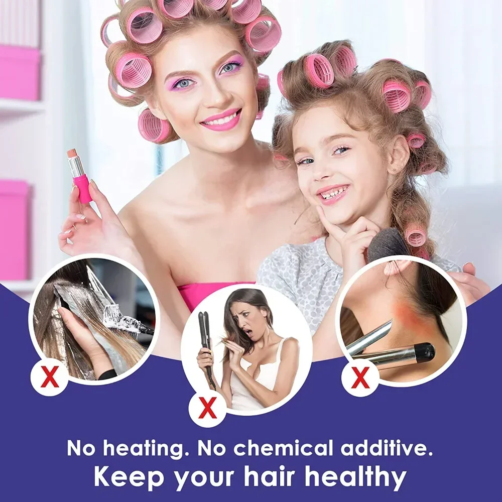 New Self-Grip Hair Rollers Hea - đánh giá và giá Hair Curling Wand