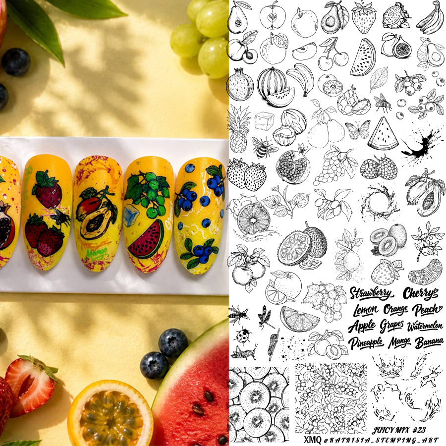 XMQ Nail Art Stamping Plates F - đánh giá và giá Nail Art Stamping Kit