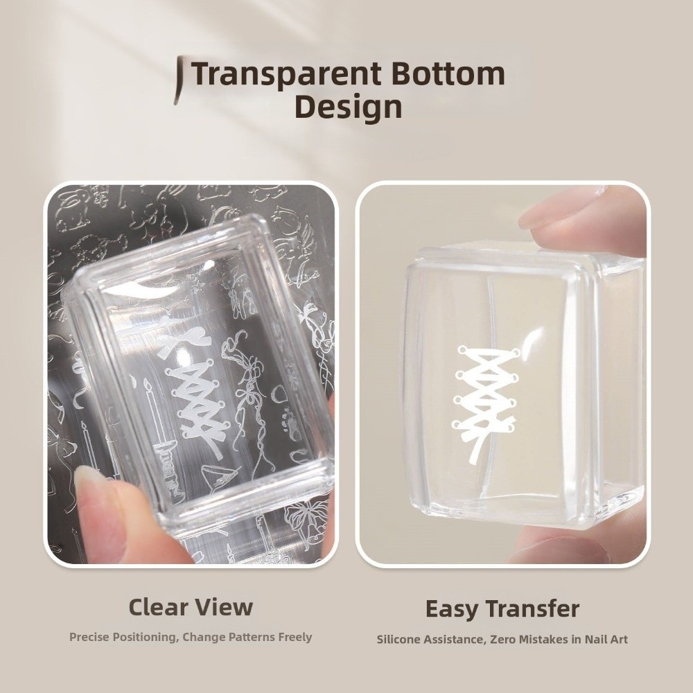 New Transparent Nail Art Stamp - đánh giá và giá Nail Art Stamping Kit