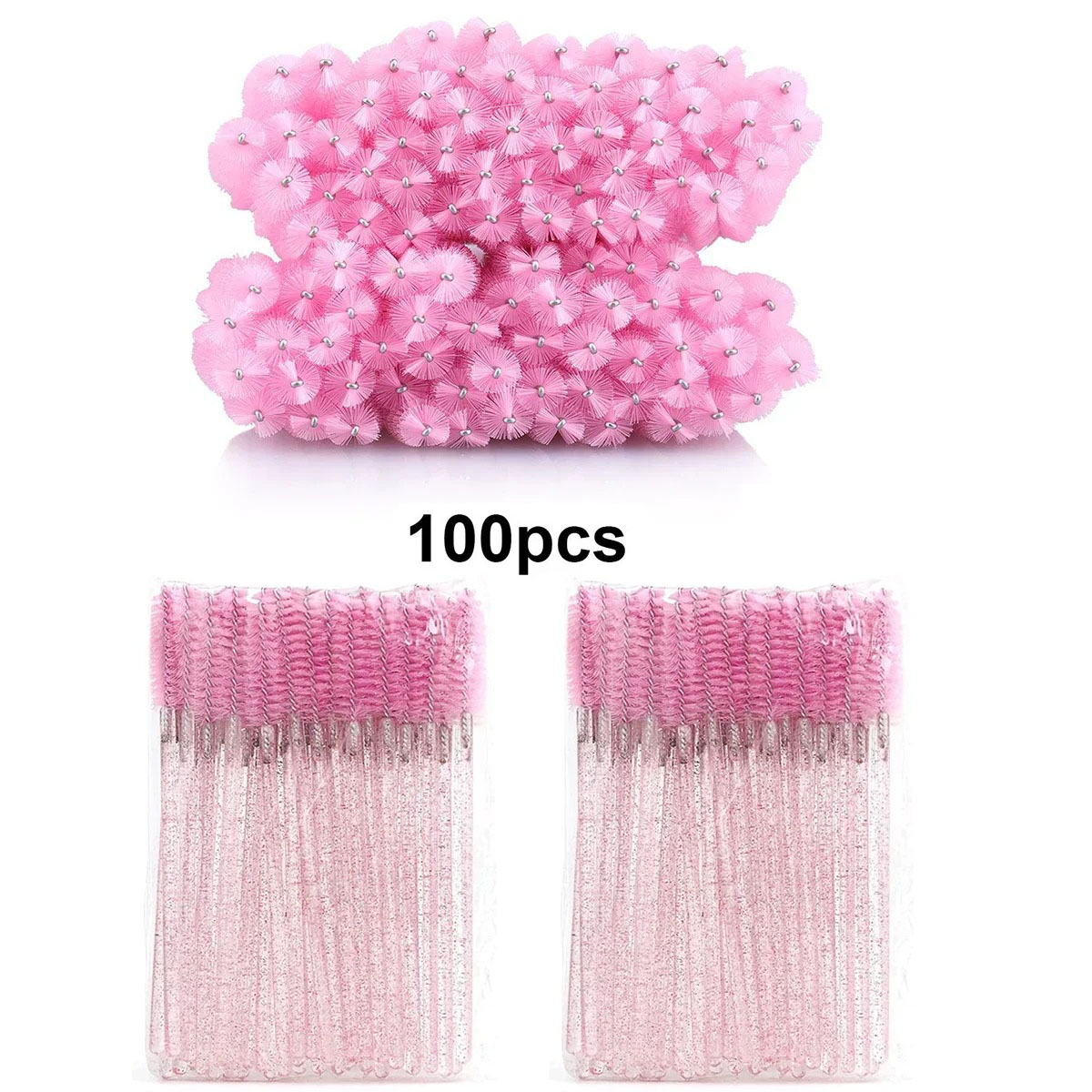100pcs Disposable Eyelash Brus - đánh giá và giá Beauty Makeup Brands