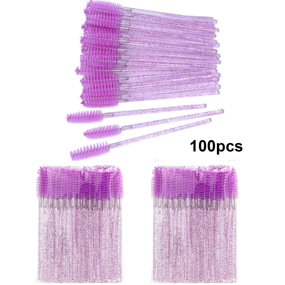 100pcs Disposable Eyelash Brus - đánh giá và giá Beauty Makeup Brands