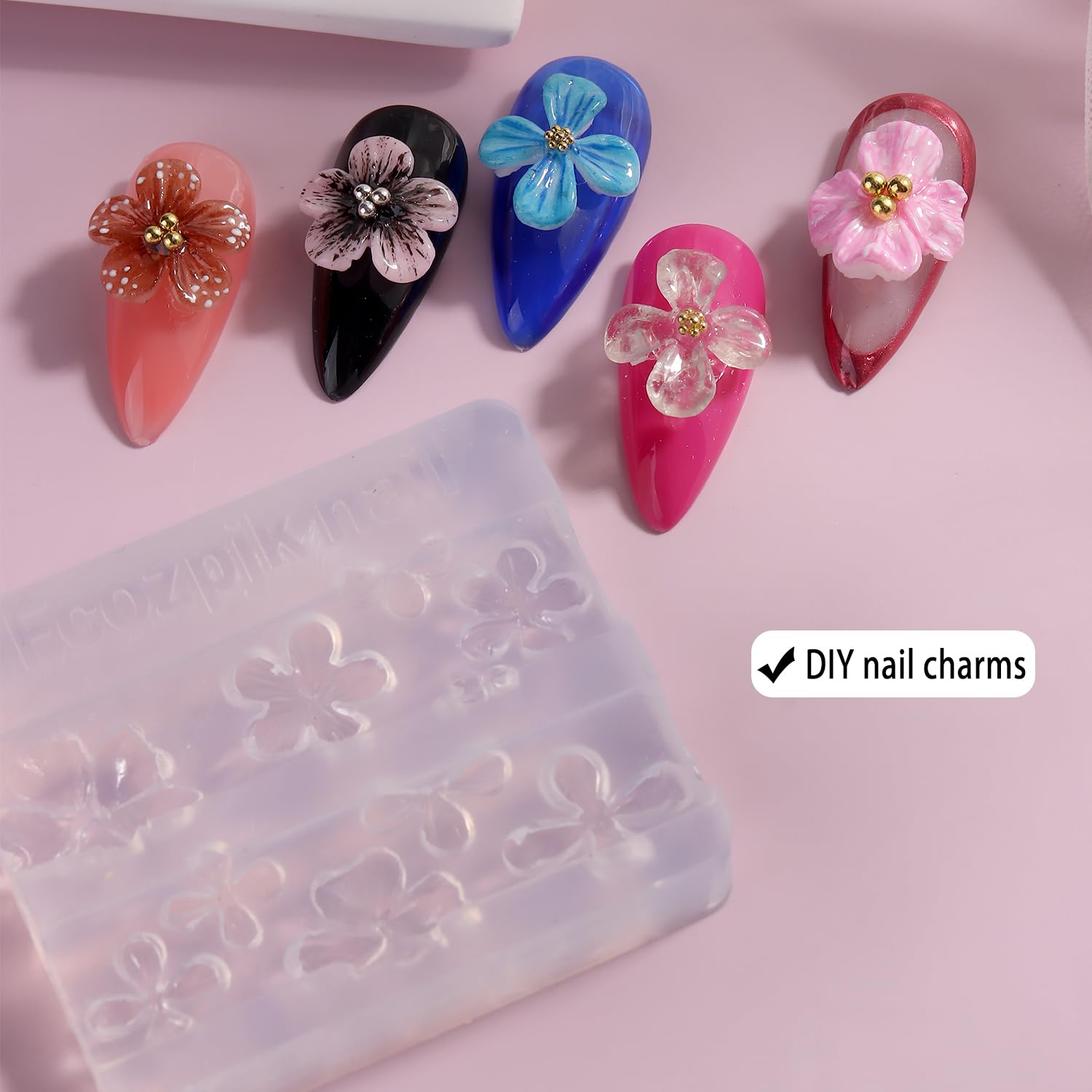 3D Silicone Flower Nail Carvin - đánh giá và giá Nail Art Stamping Kit