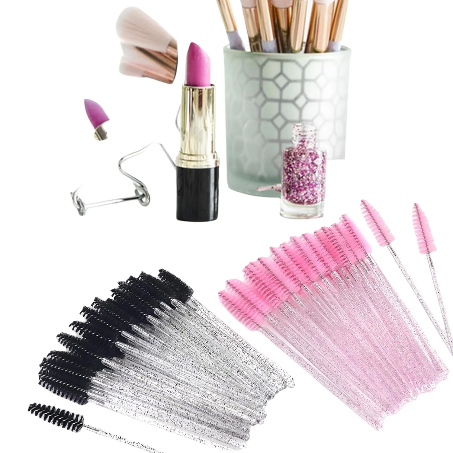 500pcs Eyelash Brushes Wands f - đánh giá và giá Beauty Makeup Brands