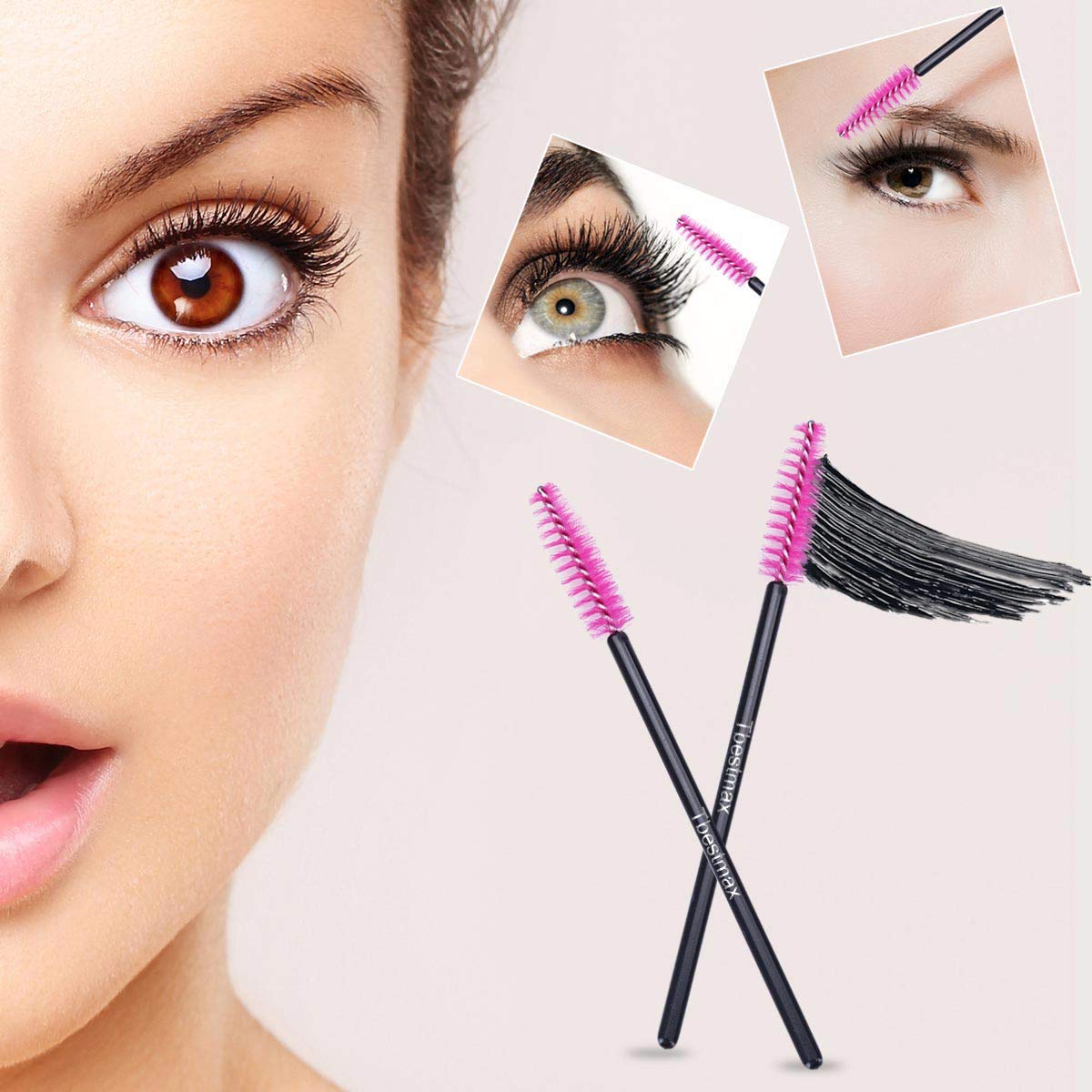 500pcs Eyelash Brushes Wands f - đánh giá và giá Beauty Makeup Brands