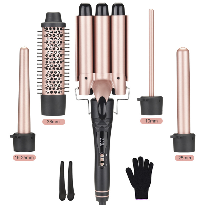 5 in 1 Interchangeable Curling - đánh giá và giá Hair Curling Wand