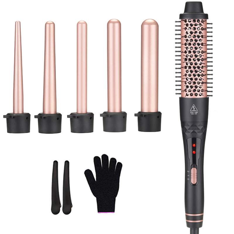 5 in 1 Interchangeable Curling - đánh giá và giá Hair Curling Wand