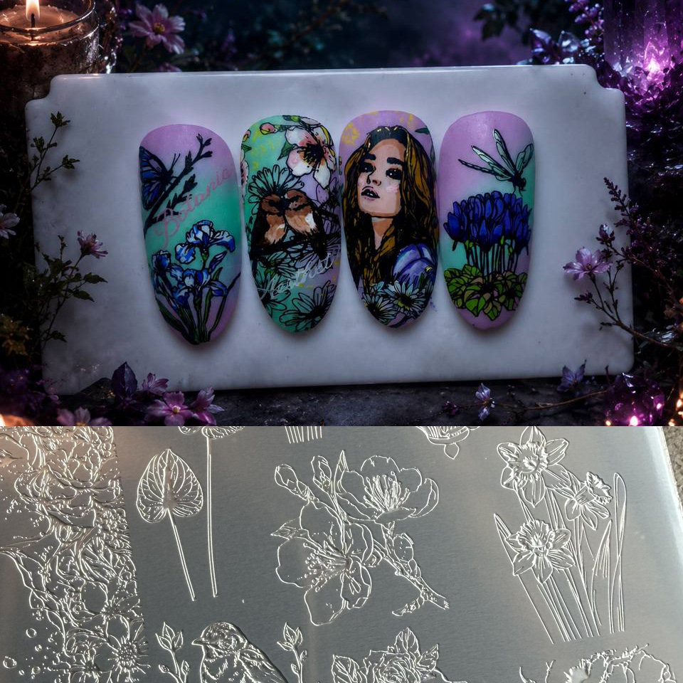 XMQ NAIL ART STAMPING PLATES B - đánh giá và giá Nail Art Stamping Kit