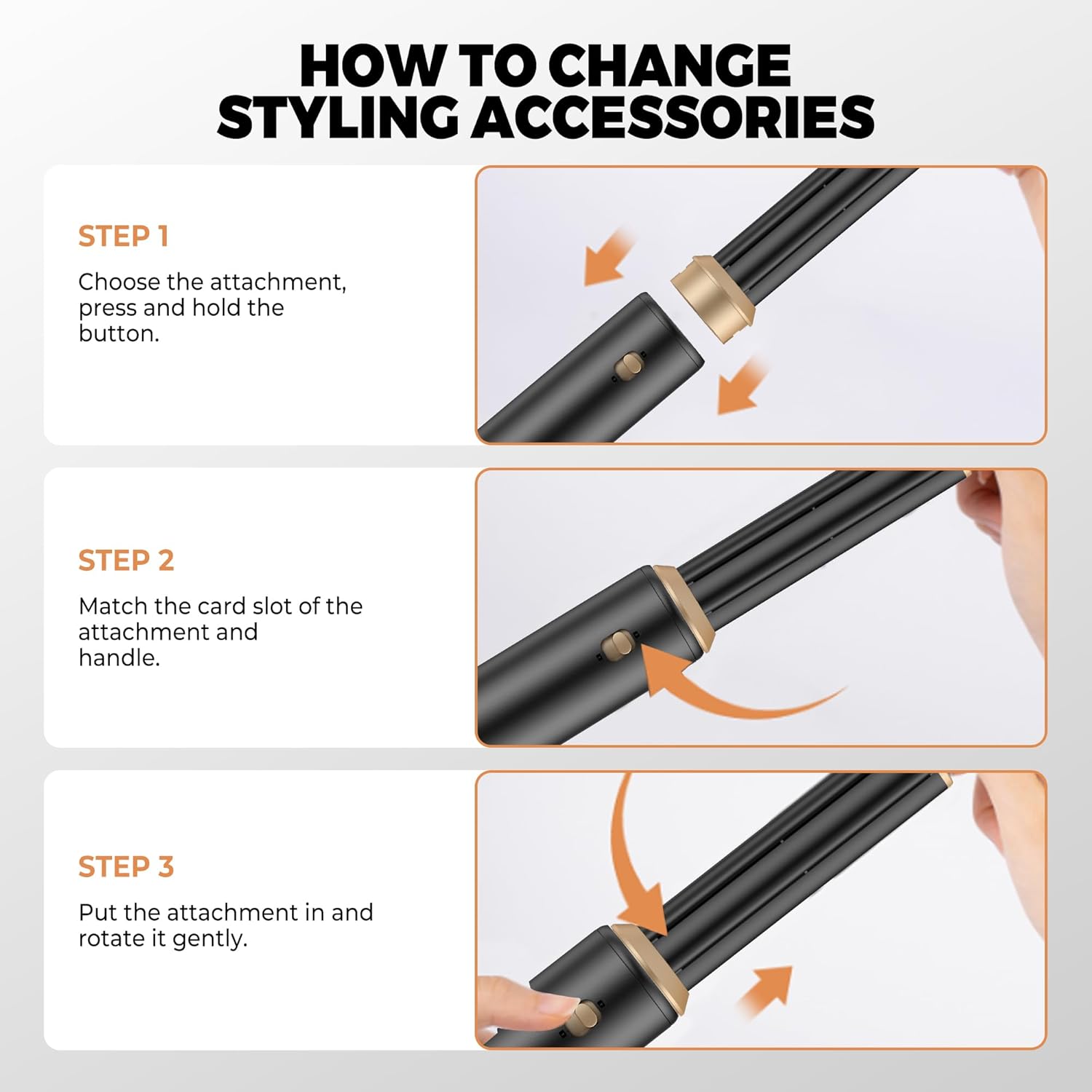 5 in 1 Blow Dryer Brush, Upgra - đánh giá và giá Hair Curling Wand